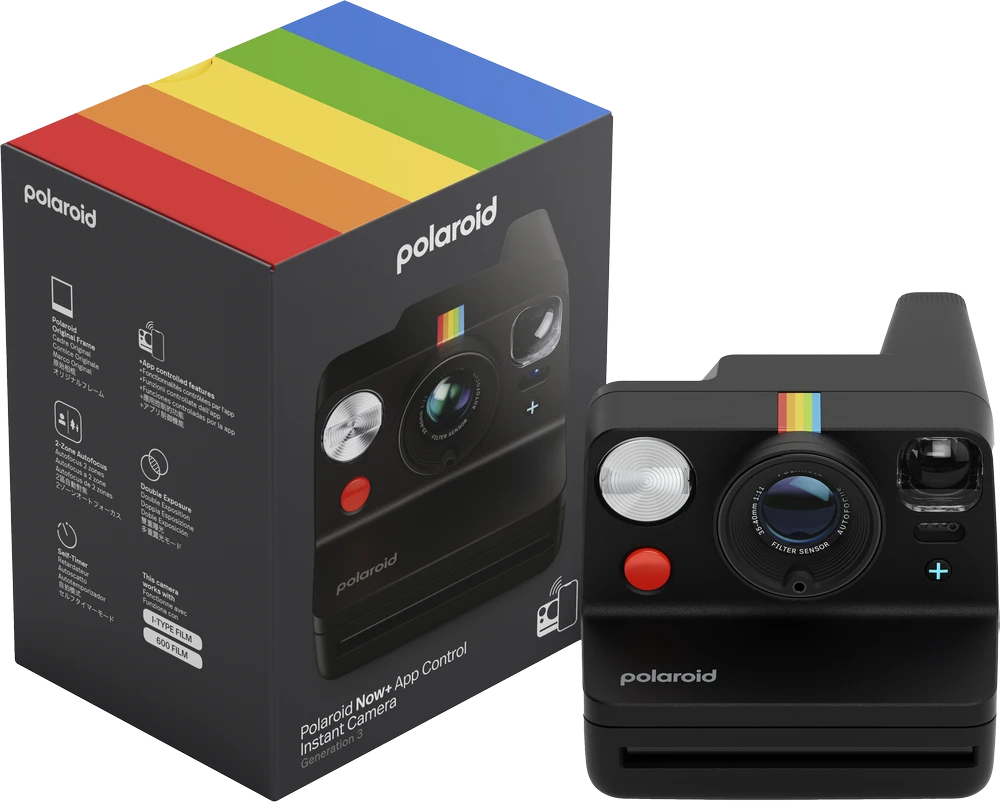 Polaroid Now+ Gen 3 Juodas