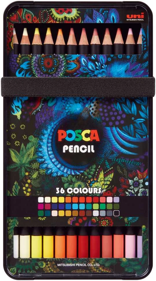 Spalvoti pieštukai Posca, 36 vnt.