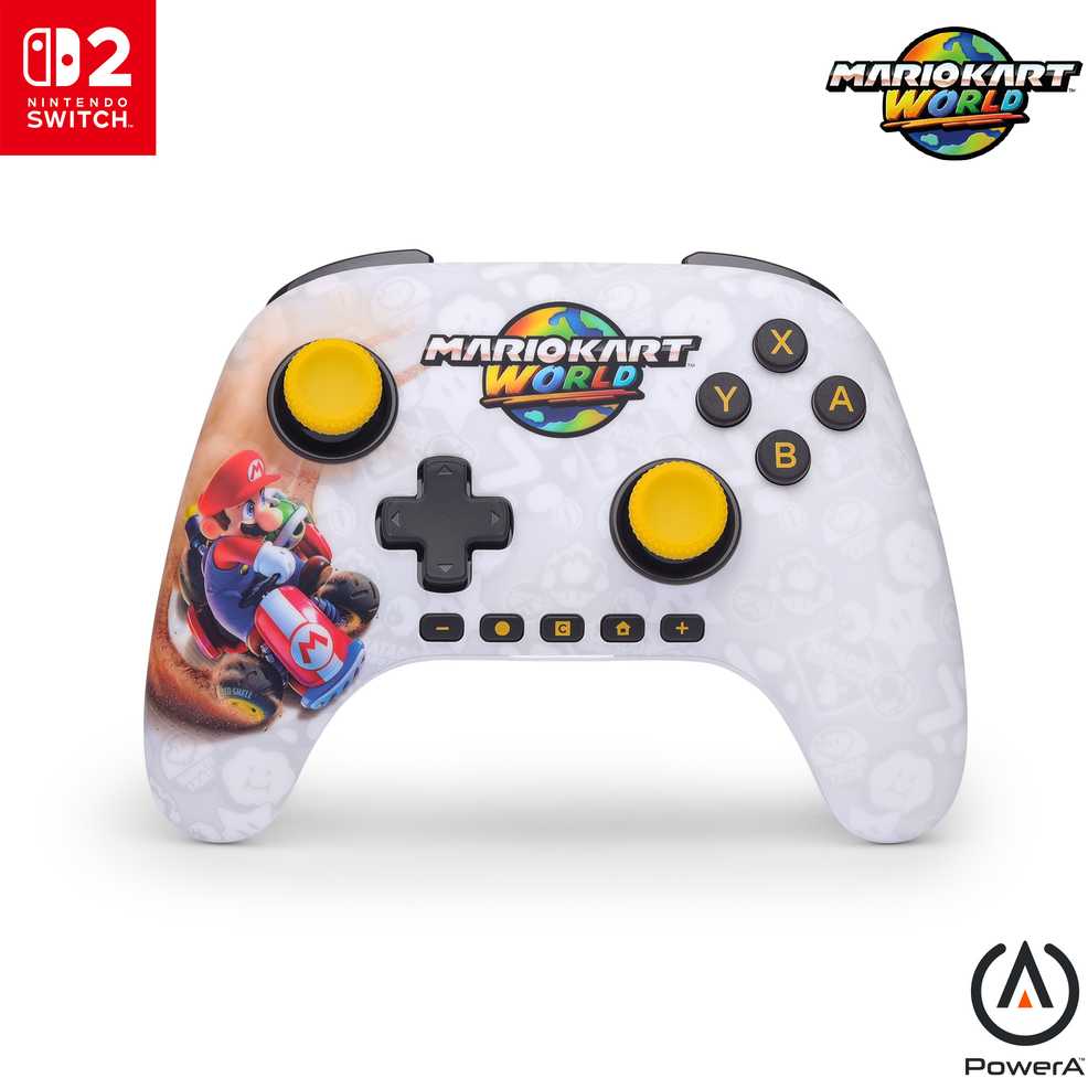 „Power A PowerA“ – belaidis valdiklis, skirtas „Nintendo Switch 2“ – „Mario Kart World“