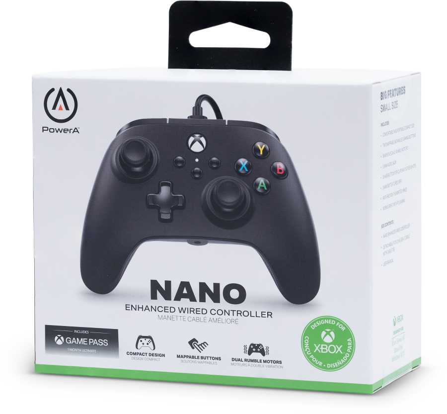 Power A „PowerA XBOX“ serijos laidinis planšetinis kompiuteris su patobulintu nano Juodas