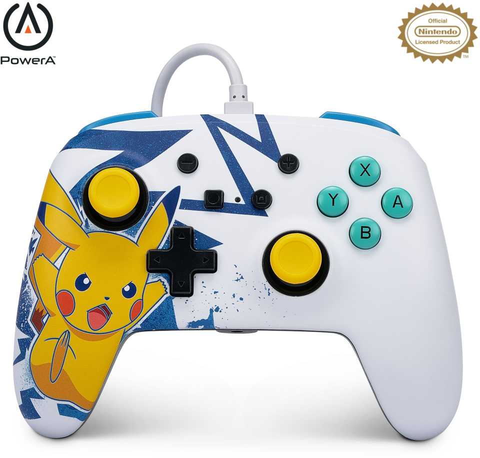 Power A PowerA Pikachu High Voltage laidinis valdiklis skirtas Nintendo Switch