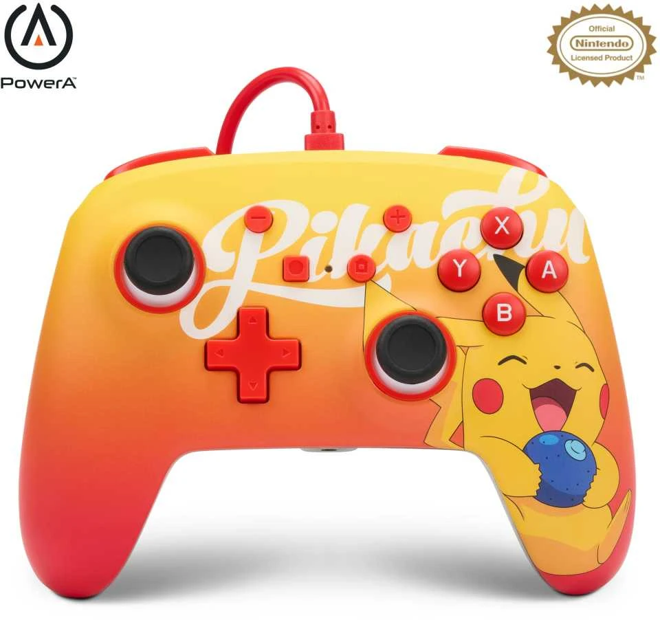 Power A PowerA Oran Berry Pikachu laidinis valdiklis skirtas Nintendo Switch