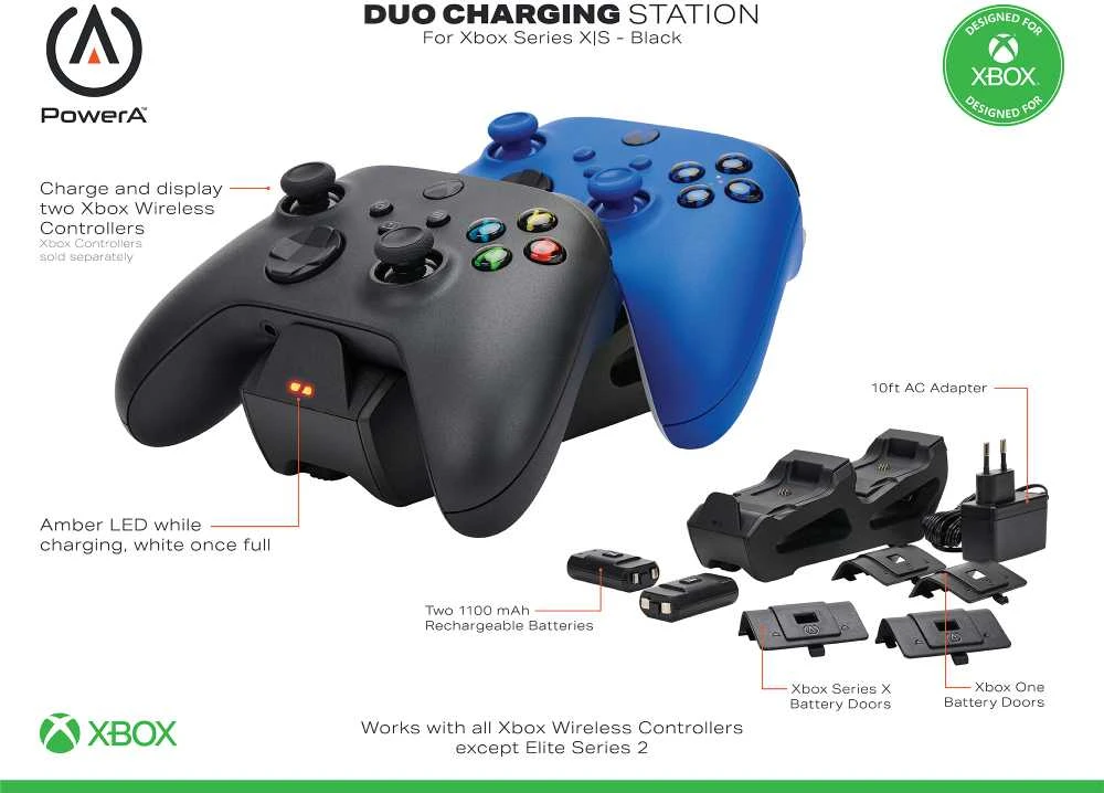 Power A PowerA įkrovimo stotelė skirta XBOX Series X S/One pulteliams