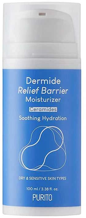 PURITO Dermide Relief Barrier Moisturizer drėkinamasis veido kremas sausai ir jautriai odai, 100 ml