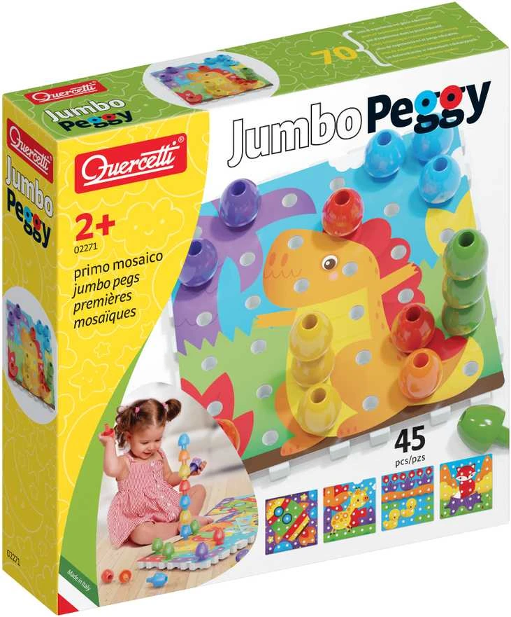 Quercetti Mozaika Jumbo Peggy II- Edukacinis Žaislas
