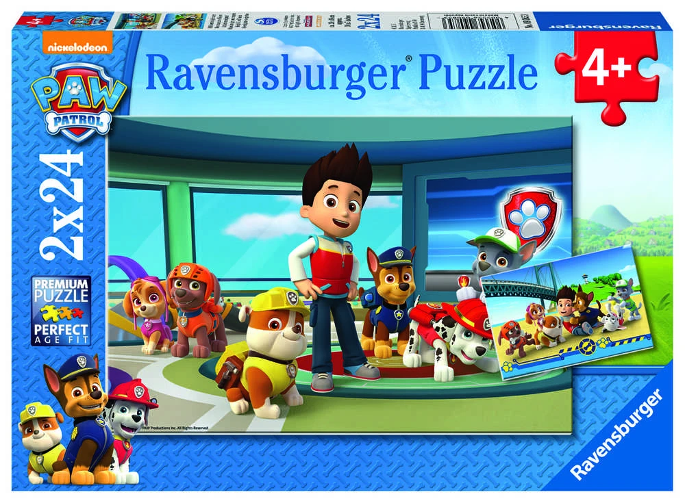 Ravensburger Dėlionė 2x24 vnt. - Šunyčiai patruliai (PAW Patrol)