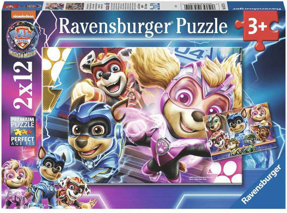 Ravensburger 2 dėlionės „Šunyčiai patruliai“, 2×12 det., nuo 3 m.