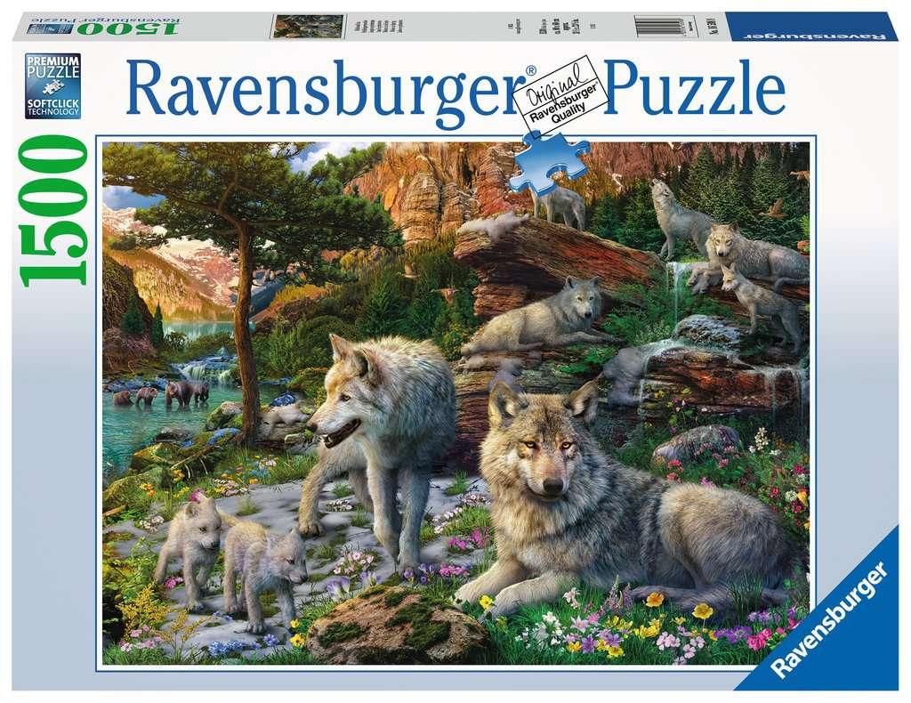 Ravensburger Dėlionė 1500 vnt. - Pavasario vilkai aprašymas - Prekės nuotrauka