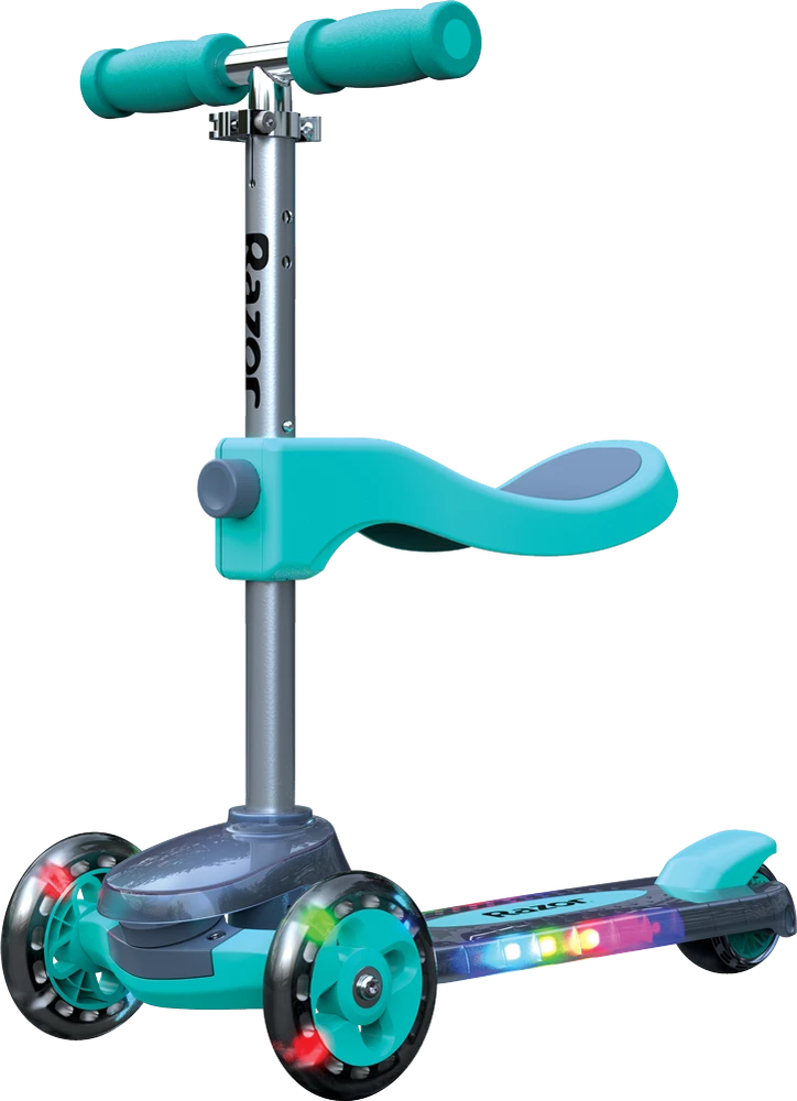 Paspirtukas Razor Rollie 2 in 1, žalsvai mėlyna
