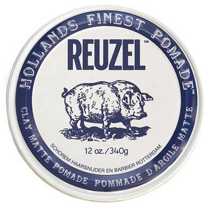 Plaukų formavimo molis Reuzel Hollands Finest Pomade Clay Matte Pomade, 340 g