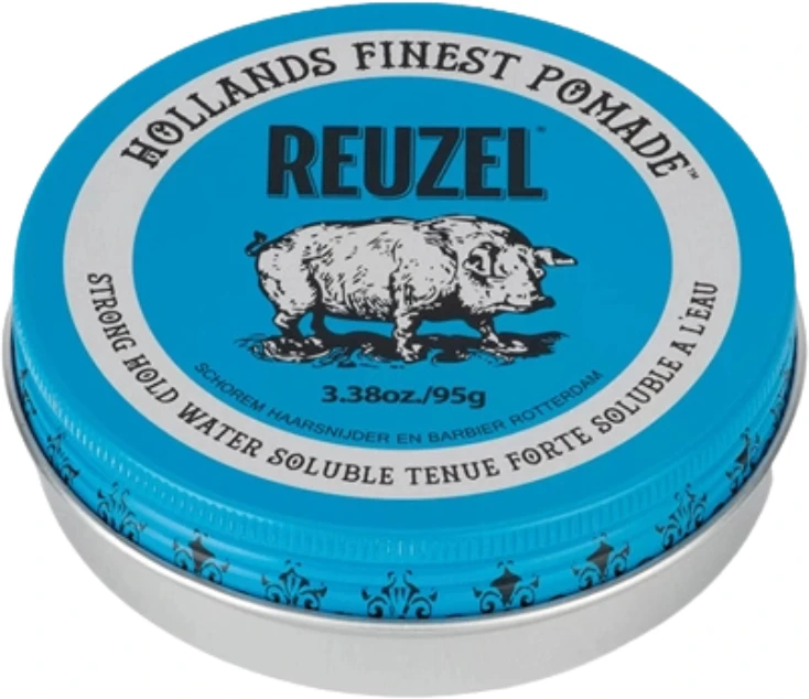 REUZEL - Mėlyna stiprios fiksacijos žvilgesio suteikianti pomada 95 ml