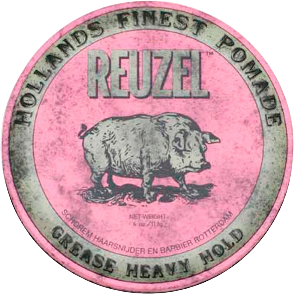 REUZEL - Rožinė stiprios fiksacijos riebalinė pomada 95 g