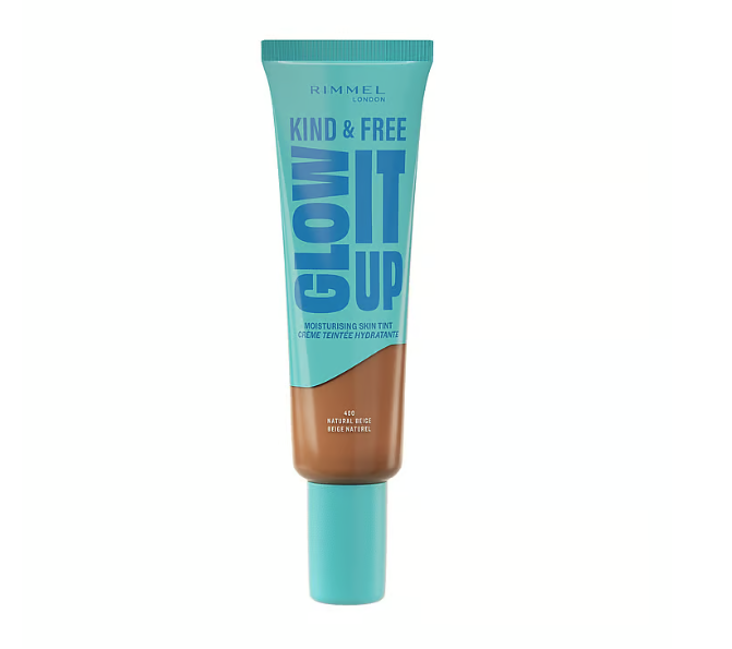 „Rimmel London Kind & Free Glow It Up“ drėkinamasis odos atspalvio makiažo pagrindas