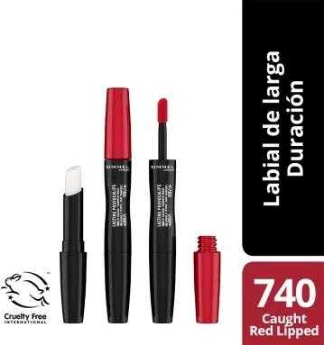 "Rimmel London Lasting Provocalips" lūpų dažai "Transfer Proof" 740-Caught Raudona Lipped 2,3ml