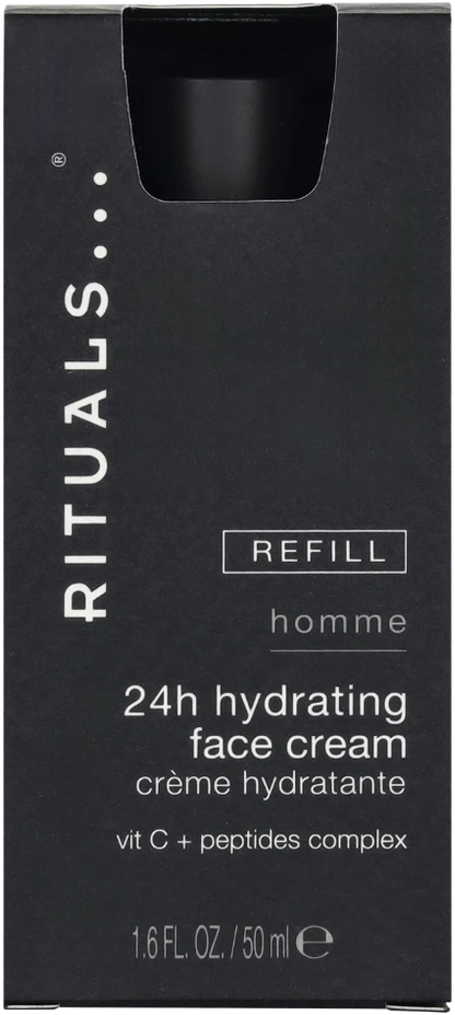 Rituals Homme 24h Hydrating Face Kreminis Refill drėkinamojo gelio-kremo vyrams papildymas, 50 ml