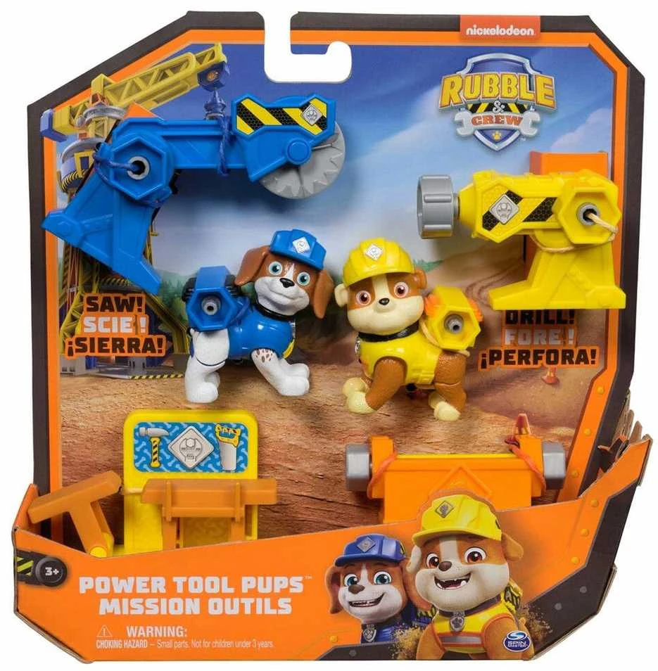 Spin Master „Rubble & Crew“ – elektrinių įrankių rinkiniai, 2 vnt. – (6071661)