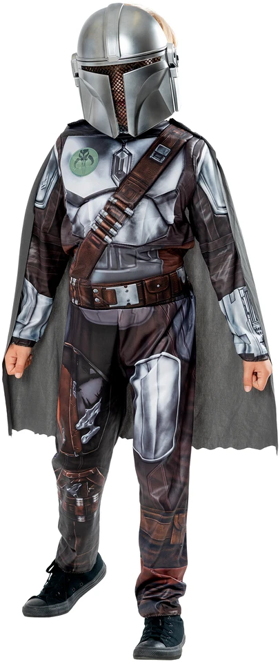 Kostiumas vaikams Rubies Deluxe The Mandalorian Juoda