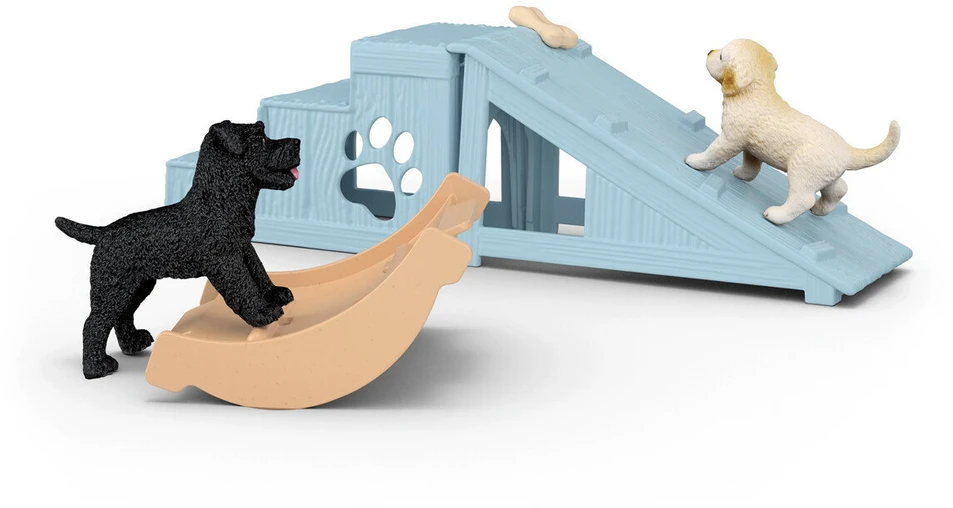 Schleich Žaislinis šuniukų žaidimų aikštelės komplektas