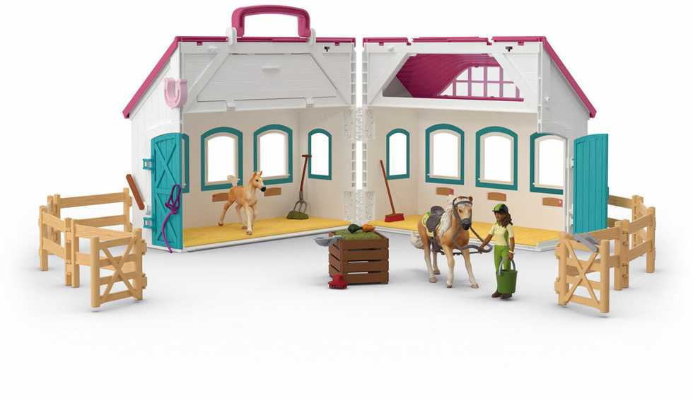 Figūrėlių rinkinys mažoji pasaga arklidėms Schleich Horse Club