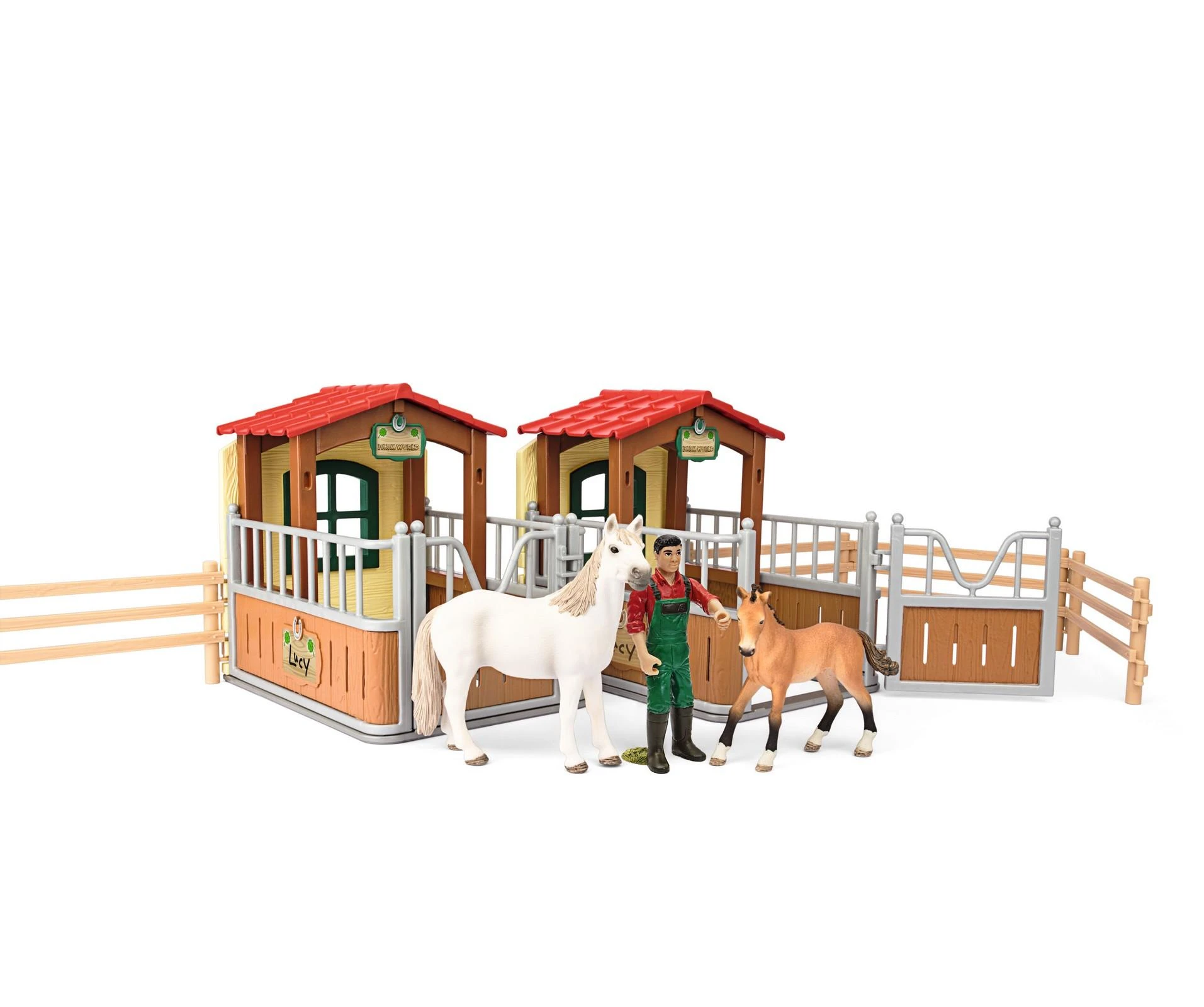 Schleich 72116 Rinkinys Farm World Market Apsilankymas
