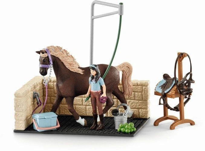 SCHLEICH HORSE CLUB Plovykla su Emile ir Luna iš „Žirgų klubo“ aprašymas - Prekės nuotrauka