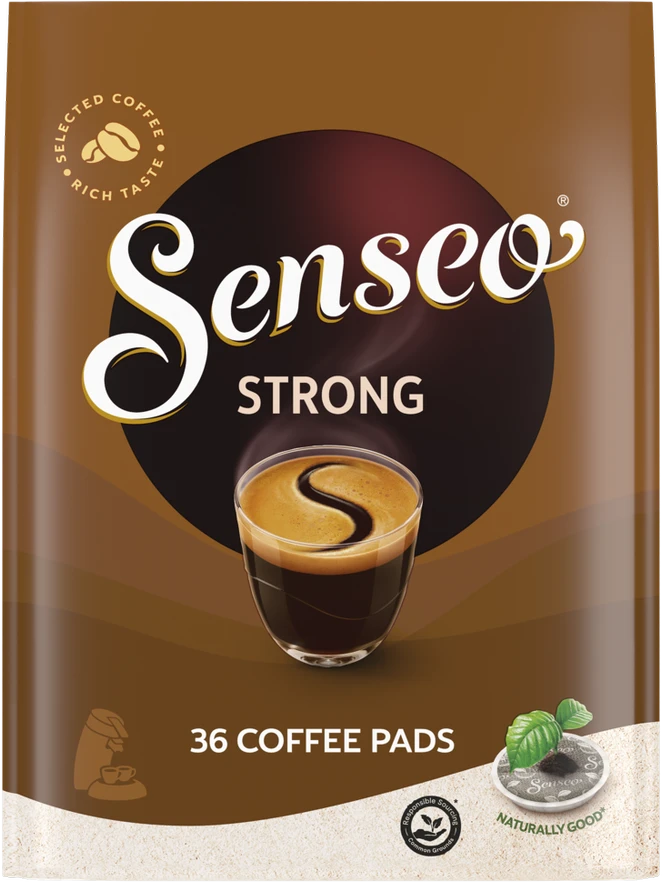 Kavos pagalvėlės Jacobs Douwe Egberts SENSEO® STRONG, 36 vnt.