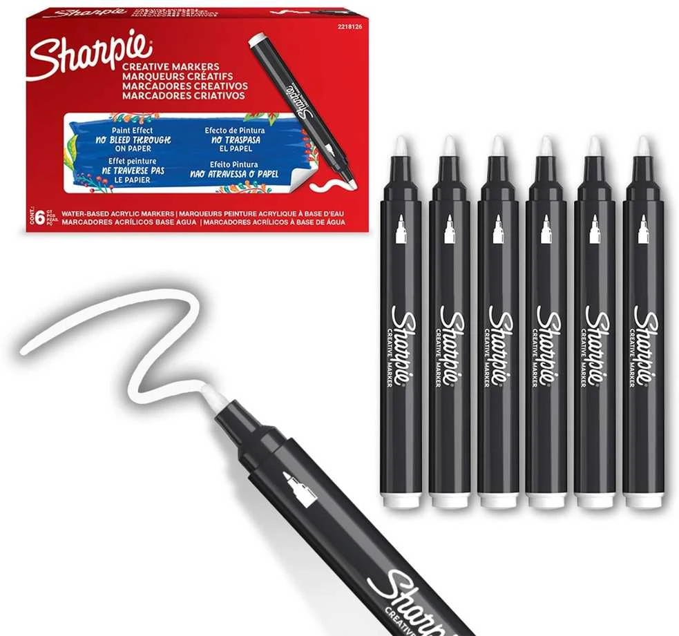 Sharpie akrilinis žymeklis Baltas (baltas), 1 vnt. - 2218126