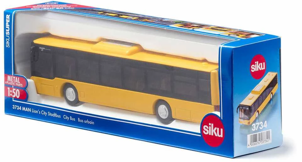 Siku Trefl Žaislinis autobusas MAN S3734 įvairių spalvų