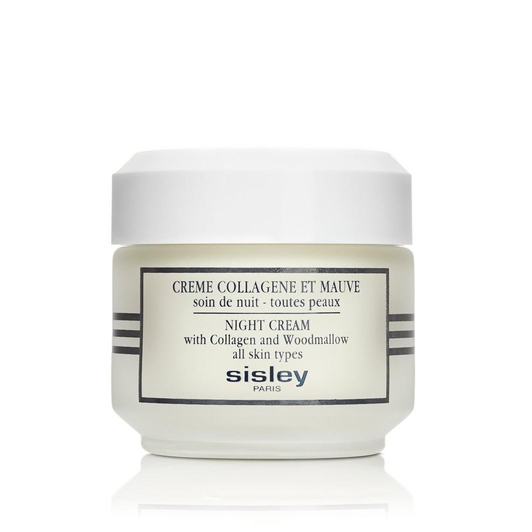 Sisley Night Kreminis with Collagen and Woodmallow veido kremas su kolagenu ir dedešvomis, 50 ml