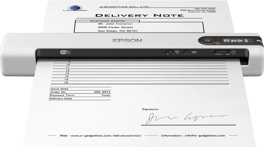 Skeneris Epson | Belaidis nešiojamas skaitytuvas | Darbo jėgos DS-80W | Spalva
