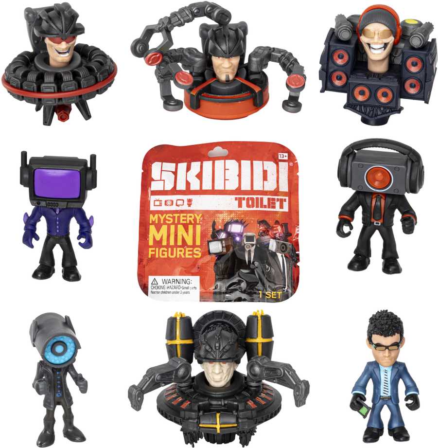 Figūrėlė Spin Master Skibidi Toilet Mini Mystery Figures 2 Ass CDU