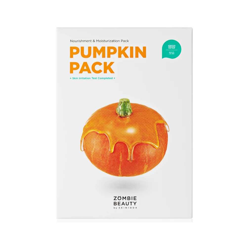 SKIN1004 maitininantis veido kaukė su moliūgų ekstraktu Zombie Beaty (Pumpkin Pack) 16 x 4 g
