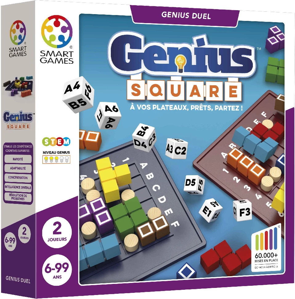 Iuvi Games Stalo žaidimas Genius Square su užduotimis 5 lygių
