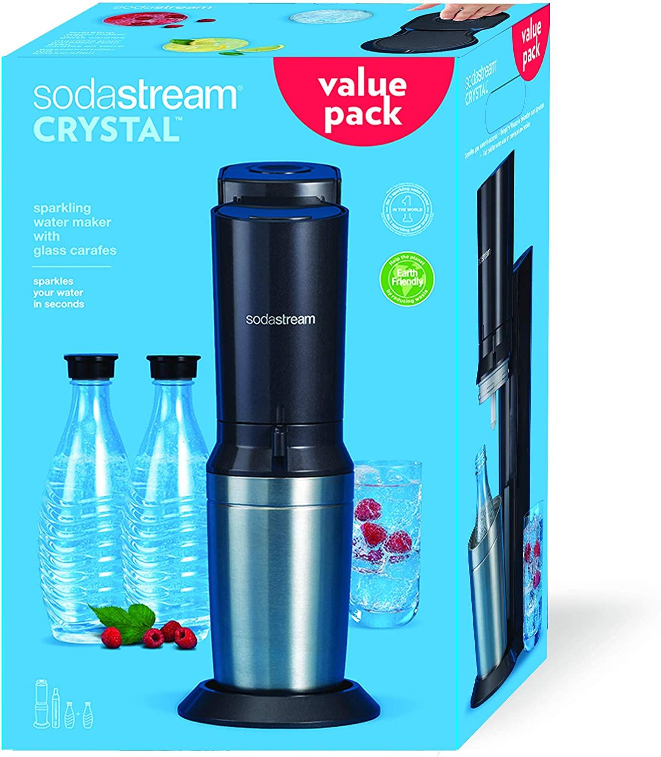 Soturatorius Sodastream Crystal 2.0 + 2 butelki Juodas, modelis