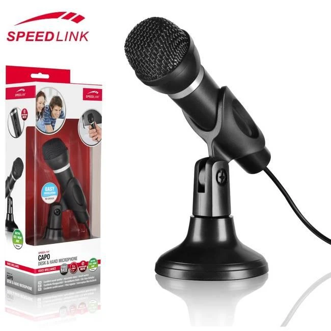 „Speedlink“ mikrofonas „Capo“ (SL-8703-BK)