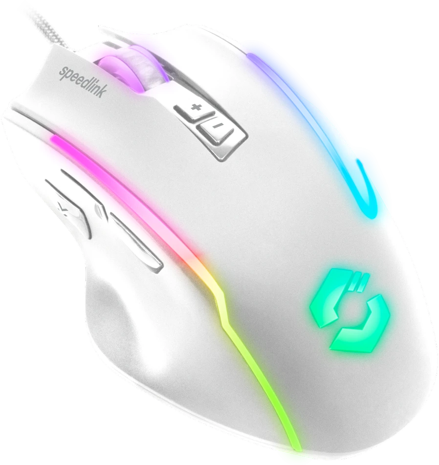 Speedlink DECUS NX RGB žaidimų pelė, balta