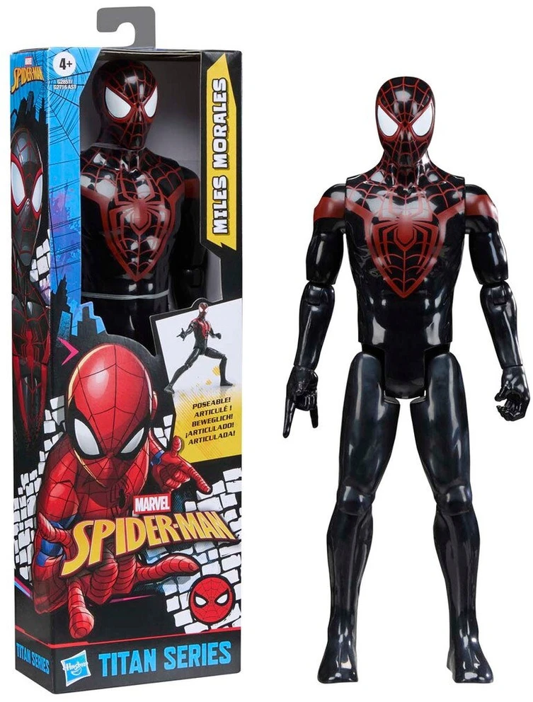 SPIDER-MAN Žmogus-voras - Titano figūrėlė 30 cm V2 - Milesas Moralesas (G28575X0)
