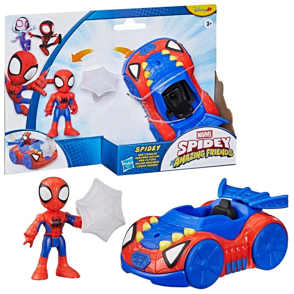 Spidey Friends Spidey ir draugai - transporto priemonė ir figūrėlė 7,6 cm - Spidey (G24615X0)