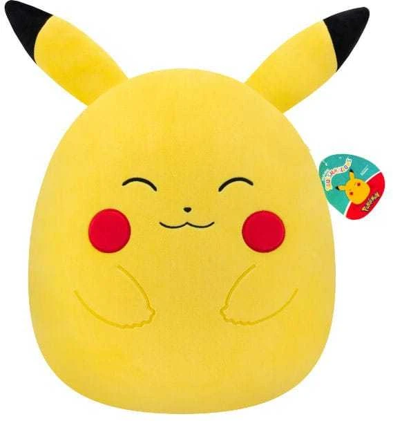 Squishmallows Minkšti saldainiai - 35 cm Pokemon Happy Pikachu (SQPK00067)