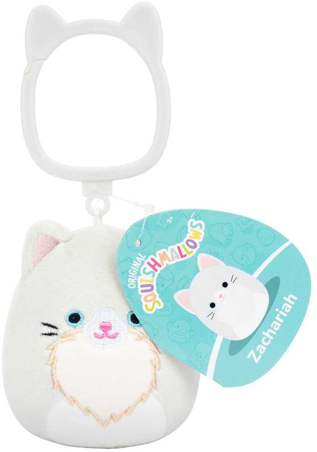 Squishmallows Minkšti saldainiai - 9 cm P26 užsegami - Zachariah katė