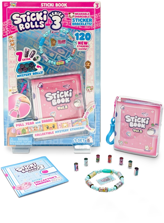 STICKI ROLLS Rinkinys su knygele