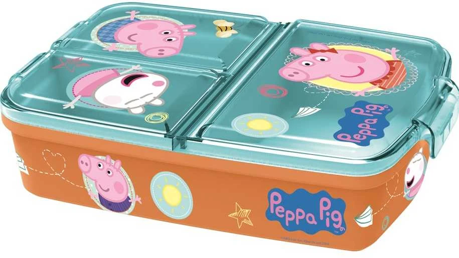 Pietų dėžutė STOR Multi Box Peppa Pig, Oranžinės spalvos