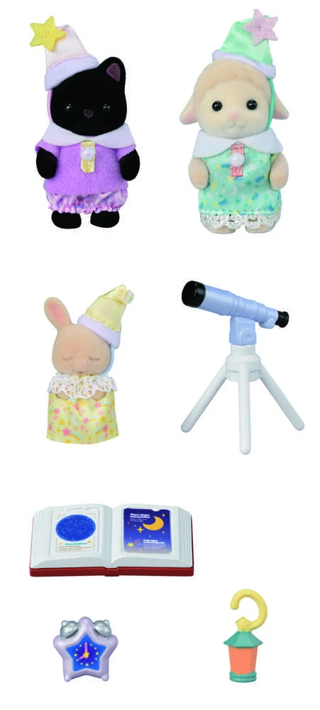 SYLVANIAN FAMILIES Rinkinys „Pižamų vakarėlis“