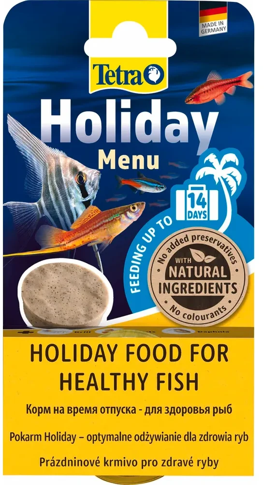 Tetra TETRA Holiday Menu Pokarm wakacyjny žuvims ozdobnych do 14 dni 30 g