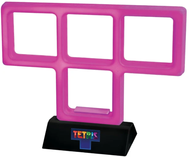 Tetris - Violetinė Neoninė Šviesa - Violetinė - 21cm x 14cm