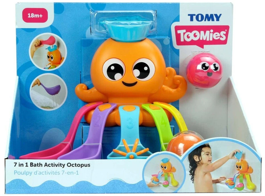 TOMY vonios žaislas 7in1 Octopus, E73104