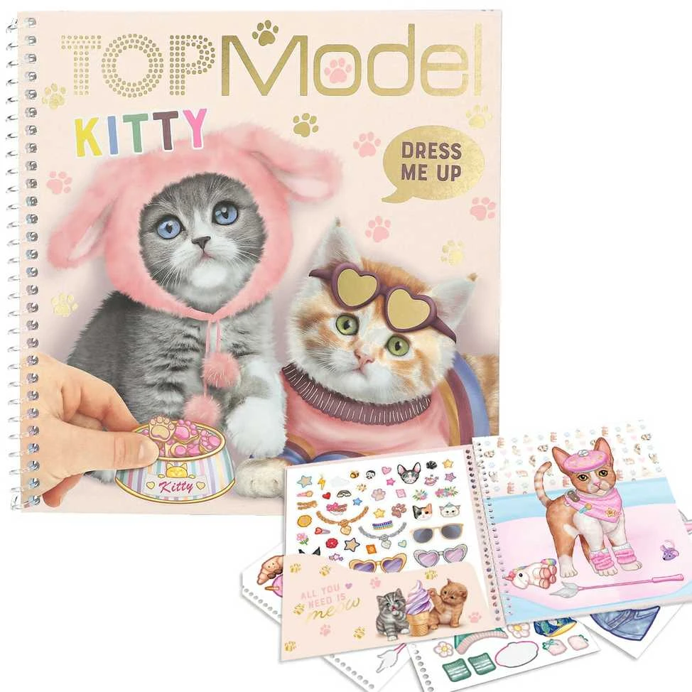 Top Model. Aprenk mane. Lipdukų knyga. Kitty 2024