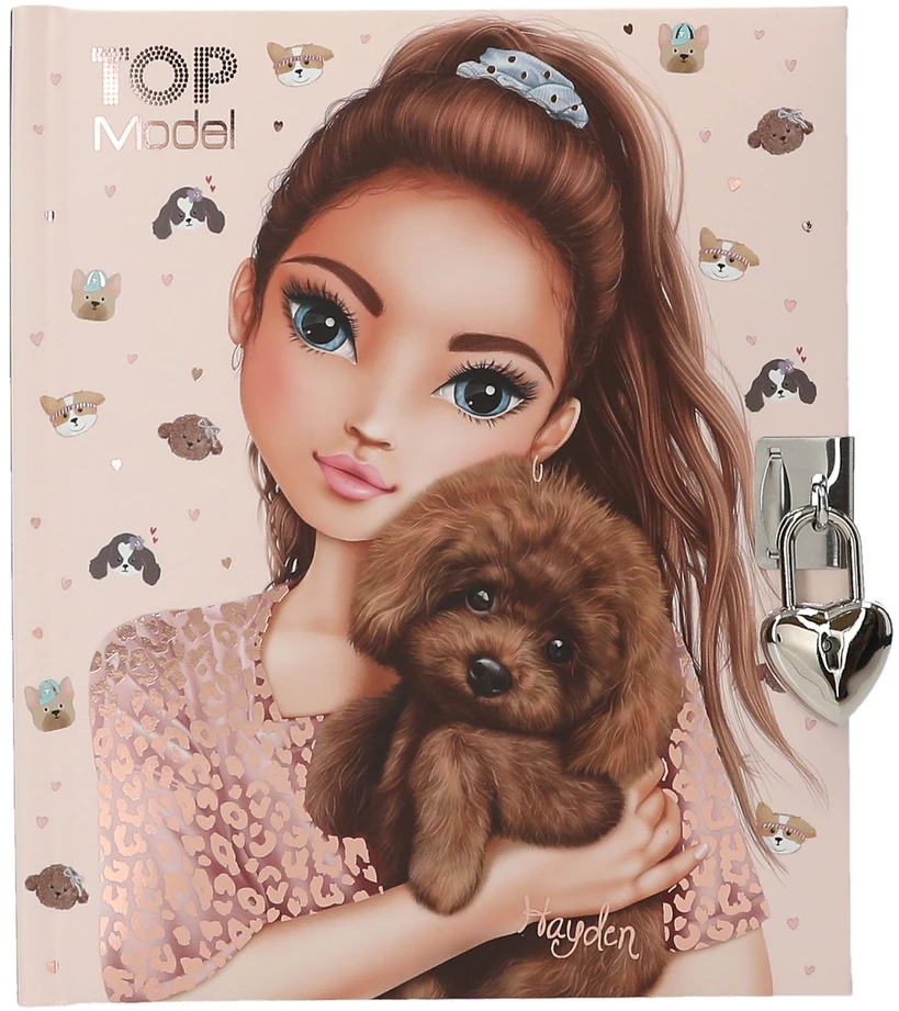 Top Model dienoraštis su užraktu 2025 "Doggy"