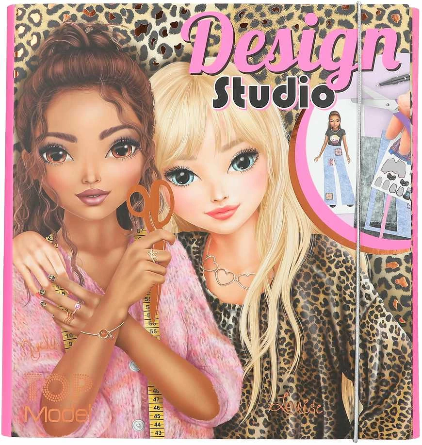 Top Model spalvinimo knyga. Design Studio