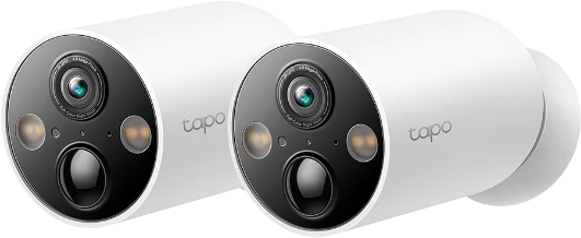 TP-Link kamera Tapo C425, belaidė lauko apsauga, (2 vnt.), 2K QHD 4MP, AI, naktinio matymo, IP66, Baltas EU